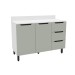 Balcão de Cozinha 120 Cm Meena 2 Portas 3 Gavetas Branco/Verde - Politorno
