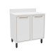 Balcão de Cozinha 80 Cm Amara 2 Portas Branco - Politorno