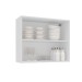 Armário Aéreo Cozinha 80 Cm Amara 2 Portas Branco/Creme - Politorno