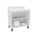 Balcão de Cozinha 80 Cm Amara 2 Portas Branco/Verde - Politorno