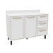 Balcão de Cozinha Amara 120 Cm 2 Portas 3 Gavetas Branco - Politorno