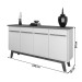 Balcão Buffet Opala 4 Portas Naturalle/Off White - Móveis Bechara