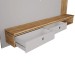 Painel para TV Até 80 Polegadas Hanôver com Led 2 Gavetas 1 Prateleira Off White/Cinamomo - Móveis Bechara