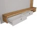 Painel para TV Até 80 Polegadas Hanôver com Led 2 Gavetas 1 Prateleira Off White/Cinamomo - Móveis Bechara