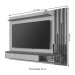 Painel para TV Até 80 Polegadas Hanôver com Led 2 Gavetas 1 Prateleira Off White/Cinamomo - Móveis Bechara