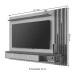 Painel para TV Até 80 Polegadas Hanôver com Led 2 Gavetas 1 Prateleira Off White/Cinamomo - Móveis Bechara