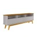 Rack para TV Até 65 Polegadas Elegant 2 Portas Naturalle/Off White - Móveis Bechara