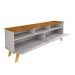 Rack para TV Até 65 Polegadas Elegant 2 Portas Naturalle/Off White - Móveis Bechara