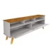 Rack para TV Até 65 Polegadas Elegant 2 Portas Naturalle/Off White - Móveis Bechara