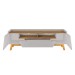 Rack para TV Até 70 Polegadas Florença 2 Portas 1 Gaveta Off White/Cinamomo - Móveis Bechara