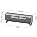 Rack para TV Até 70 Polegadas Florença 2 Portas 1 Gaveta Off White/Cinamomo - Móveis Bechara