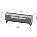 Rack para TV Até 70 Polegadas Florença 2 Portas 1 Gaveta Off White/Cinamomo - Móveis Bechara