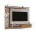 Painel para TV Até 55 Polegadas Denver 1 Porta com Led Naturalle/Off White - Móveis Bechara