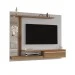 Painel para TV Até 55 Polegadas Denver 1 Porta com Led Naturalle/Off White - Móveis Bechara