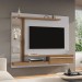 Painel para TV Até 55 Polegadas Denver 1 Porta com Led Naturalle/Off White - Móveis Bechara