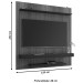 Painel para TV Até 60 Polegadas Leme 2 Prateleiras Ripado 3d Cinamomo/Off White - Móveis Bechara