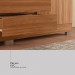 Guarda-Roupa Casal ópera 6 Portas 4 Gavetas com Espelho Nogueira Touch - Demóbile