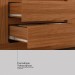 Guarda-Roupa Casal ópera 6 Portas 4 Gavetas com Espelho Nogueira Touch - Demóbile