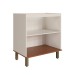 Balcão de Cozinha 80 Cm Auris 2 Portas 100% Mdf Off White/Canela - Genialflex