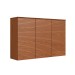Armário Aéreo Cozinha Auris 120 Cm 3 Portas 100% Mdf Canela - Genialflex