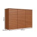 Armário Aéreo Cozinha Auris 120 Cm 3 Portas 100% Mdf Canela - Genialflex