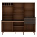 Cozinha Compacta Malbec Prime 12 Portas 2 Gavetas 100% Mdf ébano/Grafite Belga - Genialflex