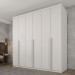 Guarda-Roupa Casal Joinville 6 Portas 4 Gavetas Neve - Tcil Móveis
