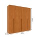Guarda-Roupa Casal Joinville 6 Portas 4 Gavetas Cinamomo - Tcil Móveis