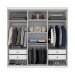 Guarda-Roupa Casal Joinville 6 Portas 4 Gavetas 31282 Neve - Tcil Móveis