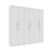Guarda-Roupa Casal Lagos 6 Portas 4 Gavetas Neve - Tcil Móveis