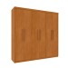 Guarda-Roupa Casal Lagos 6 Portas 4 Gavetas Cinamomo - Tcil Móveis