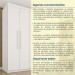 Guarda-Roupa Casal Lagos 6 Portas 4 Gavetas 31292 Neve - Tcil Móveis