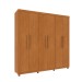 Guarda-Roupa Casal Lagos 6 Portas 4 Gavetas 31292 Cinamomo - Tcil Móveis