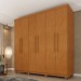 Guarda-Roupa Casal Lagos 6 Portas 4 Gavetas 31292 Cinamomo - Tcil Móveis