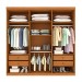 Guarda-Roupa Casal Lagos 6 Portas 4 Gavetas 31292 Cinamomo/Off White - Tcil Móveis