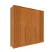Guarda-Roupa Casal Guarani 6 Portas 4 Gavetas Ripado Cinamomo - Tcil Móveis