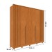 Guarda-Roupa Casal Guarani 6 Portas 4 Gavetas Ripado 31308 Cinamomo - Tcil Móveis