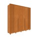 Guarda-Roupa Casal Guarani 6 Portas 4 Gavetas Ripado 31308 Cinamomo - Tcil Móveis