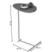 Mesa de Canto Orgânica Alamanda Off White/Preto - Jb Bechara