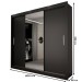 Guarda-Roupa Casal Del Plata 3 Portas 4 Gavetas com Espelho Preto - Panorama Móveis
