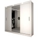 Guarda-Roupa Casal Del Plata 3 Portas 4 Gavetas com Espelho Branco- Panorama Móveis