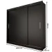 Guarda-Roupa Casal Del Plata 3 Portas 4 Gavetas Preto - Panorama Móveis