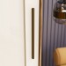 Guarda-Roupa Casal Cayman 2 Portas 6 Gavetas 100% Mdf Ripado Nature/Off White - Henn