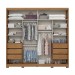 Guarda-Roupa Casal Cayman 2 Portas 6 Gavetas 100% Mdf Ripado Nature/Off White - Henn