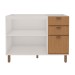 Balcão de Cozinha para Pia 120 Cm Atria 2 Portas 3 Gavetas Branco Fosco/Teka Soho - Genialflex