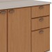 Balcão de Cozinha para Pia 120 Cm Atria 2 Portas 3 Gavetas Branco Fosco/Teka Soho - Genialflex