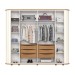 Guarda-Roupa Casal Premium 6 Portas 6 Gavetas Ripado com Espelho Off White/Nature - Henn