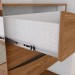 Guarda-Roupa Casal Premium 6 Portas 6 Gavetas Ripado com Espelho Off White/Nature - Henn