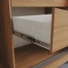 Guarda-Roupa Casal Vasti 2 Portas 4 Gavetas Ripado com Espelho Nature/Off White - Henn