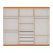 Guarda-Roupa Casal Madri 6 Portas 4 Gavetas 100% Mdf Cinamomo/Branco - Genialflex